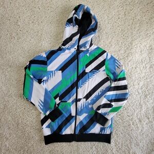 Boys Shaun White Zip Up Hoodie Colorful Geometric Size Large